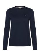 Reg Shield Logo Ls T-Shirt Navy GANT
