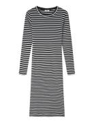 2X2 Cotton Stripe Duba Dress Blue Mads Nørgaard