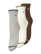 Rose Cotta Sock 3 Pack Patterned Becksöndergaard