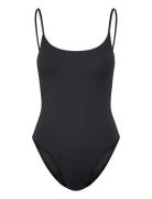 Swim Open Back -Piece Black Organic Basics