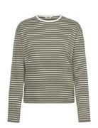 Boxy Long Sleeve T-Shirt Patterned Monki