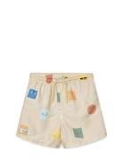 Duke Printed Board Shorts Beige Liewood