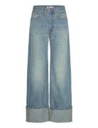 Rosa Turn Up Kros Regen St Blue Lois Jeans
