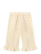 Blooming Ruffle Pant Cream Fliink