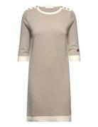 Nour Contrast Dress Beige BUSNEL