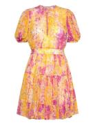 Dotted Georgette Mini Dress Patterned By Ti Mo