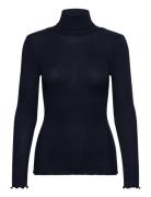 Rmwbalta Modal Roll-Neck T-Shirt Navy RM By Rosemunde