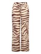 Zebra-Print Fluid Trousers Beige Mango