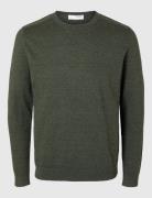Slhberg Crew Neck Noos Green Selected