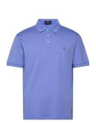 Pima Polo-Ssl-Knt Blue Polo Ralph Lauren