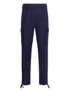 Lateef Slim Tapered Fit Linen Cargo Pant Navy Polo Ralph Lauren