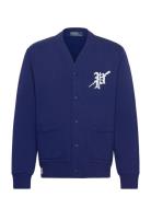 Rowing-Patch Fleece Cardigan Blue Polo Ralph Lauren