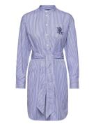 Striped Belted Broadcloth Shirtdress Blue Lauren Ralph Lauren