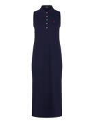 Stretch-Cotton Sleeveless Polo Dress Navy Polo Ralph Lauren