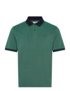 4-Col Oxford Ss Pique Green GANT