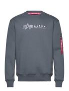 Alpha Label Sweater Grey Alpha Industries