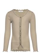 Rkbalta Ls Regular Lace Cardigan Beige Rosemunde Kids