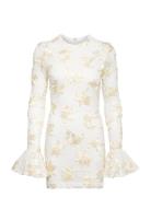 Flower Mesh Mini Dress Cream ROTATE Birger Christensen
