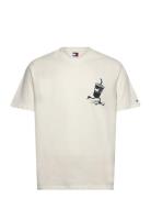 Tjm Rlx Skater Back Graphic Tee Cream Tommy Jeans