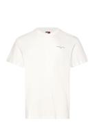 Tjm Slim Linear Chest Tee Ext White Tommy Jeans