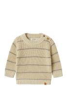 Nbmemlen Ls Knit Stripe Lil Beige Lil'Atelier
