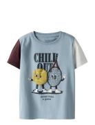 Nmmkyler Ss Top Box Blue Name It