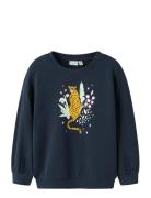 Nmfvalona Ls Long Rlx Sweat Unb Navy Name It