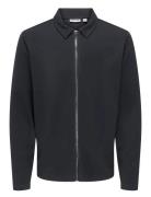 Onsnewkodyl Reg Zip Sweat Vd Navy ONLY & SONS