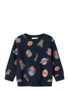 Nmmleland Ls Nreg Sweat Box Bru Navy Name It