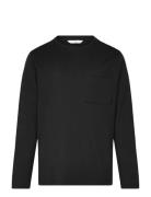 Long-Sleeved T-Shirt With Pocket Black Mango