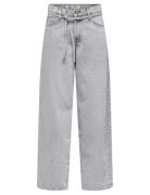 Onlgianna Mw Str Jeans Lg Bleach Dot Grey ONLY