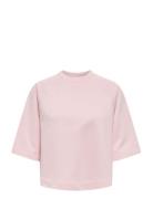 Onldasie 2/4 O-Neck Raglan Ub Cs Swt Pink ONLY