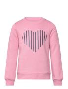 Koglinna Heart O-Neck Sweat Ot Swt Pink Kids Only