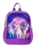 Unicorn Academy, Lille Rygsæk 26,5 X 21 X 10 Cm Purple Euromic