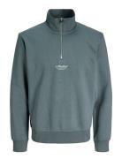 Jjesoho Sweat Quarter Zip Hn Noos Blue Jack & J S