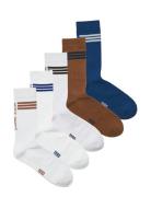 Jacjace Tennis Socks 5 Pack Patterned Jack & J S