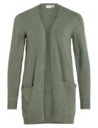 Viril Open L/S Knit Cardigan - Noos Green Vila