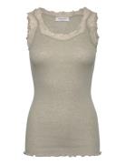 Rwburlington Wool Sl Lace Top Khaki Rosemunde