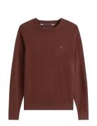 Pima Org Ctn Cashmere Crew Neck Burgundy Tommy Hilfiger