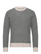 Slhrai Ls Knit Crew Neck Noos Grey Selected