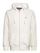 Reg Shield Full Zip Hoodie White GANT