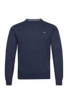 Classic Cotton C-Neck Navy GANT