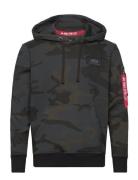 Back Print Hoodie Camo Patterned Alpha Industries