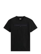 Tjm Reg Linear Logo Tee Ext Black Tommy Jeans
