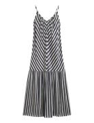 Maxi Chevron Striped Strap Dress Patterned GANT