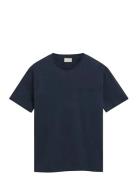 Reg Tonal Shield Ss T-Shirt Blue GANT