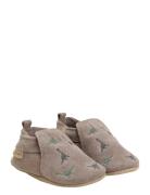 Slippers Suede Emb. Beige En Fant