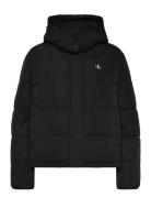 Matte Monologo Mw Short Puffer Black Calvin Klein Jeans