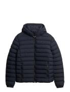 Hooded Fuji Padded Jacket Navy Superdry