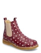 Booties - Flat - With Elastic Burgundy ANGULUS